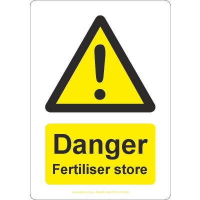 Danger Fertiliser Store Sign