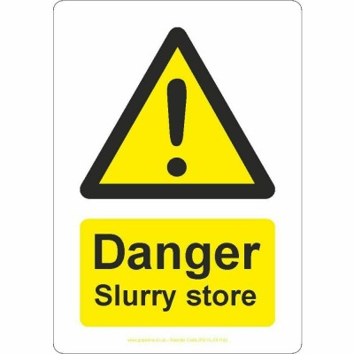 Danger Slurry Store Sign