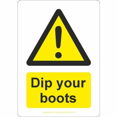 Dip Your Boots Sign